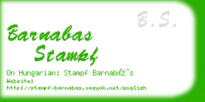 barnabas stampf business card